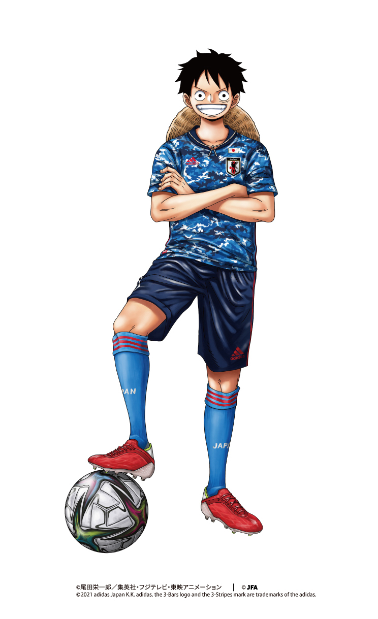 サッカー日本代表レプリカユニフォーム『ONE PIECE』限定プリント発売決定！